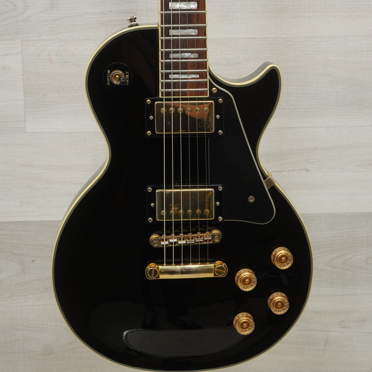 Used Epiphone Les Paul Custom Electric Guitar Black