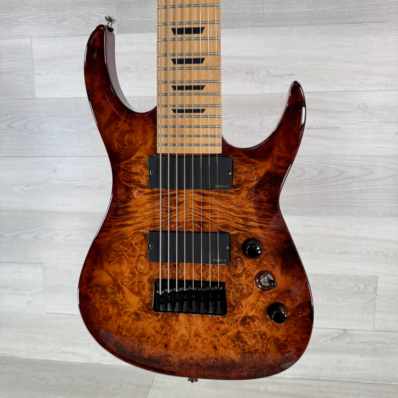 8弦ギター Agile ベアナックル&ディマジオSeptor 多弦 Used Agile 827 Septor Electric Guitar - Sunburst - 8-string - 27