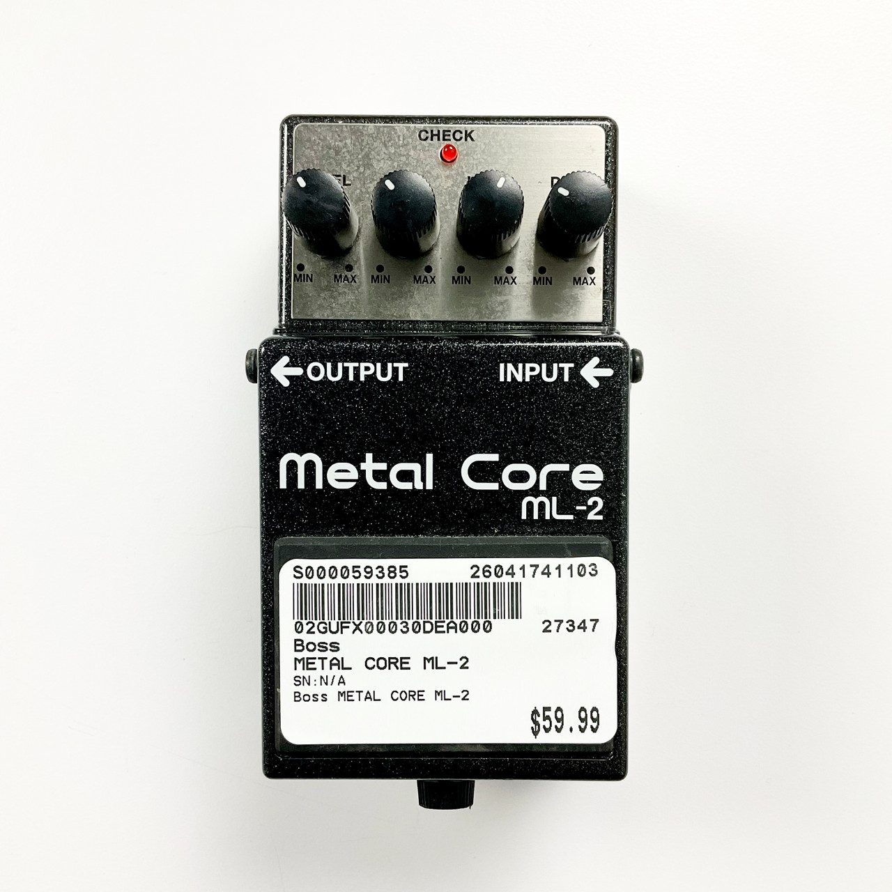 Used Boss Metal Core ML-2 Distortion Pedal