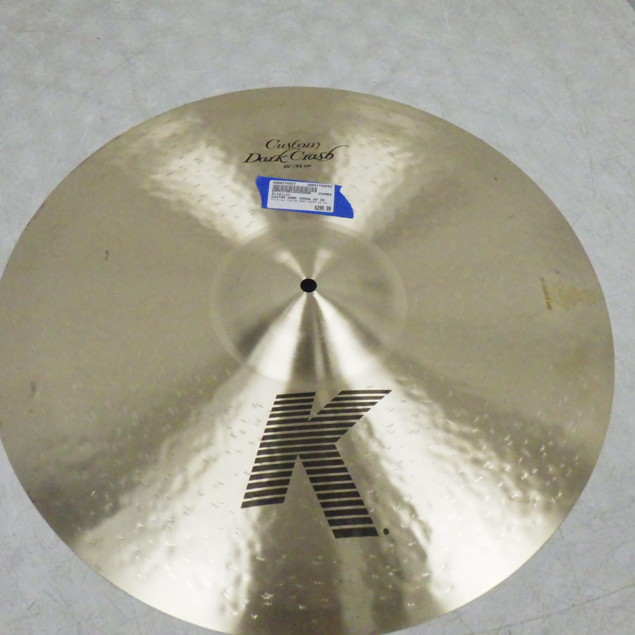 Used Zildjian CUSTOM DARK CRASH 20 IN Crash Cymbal Other