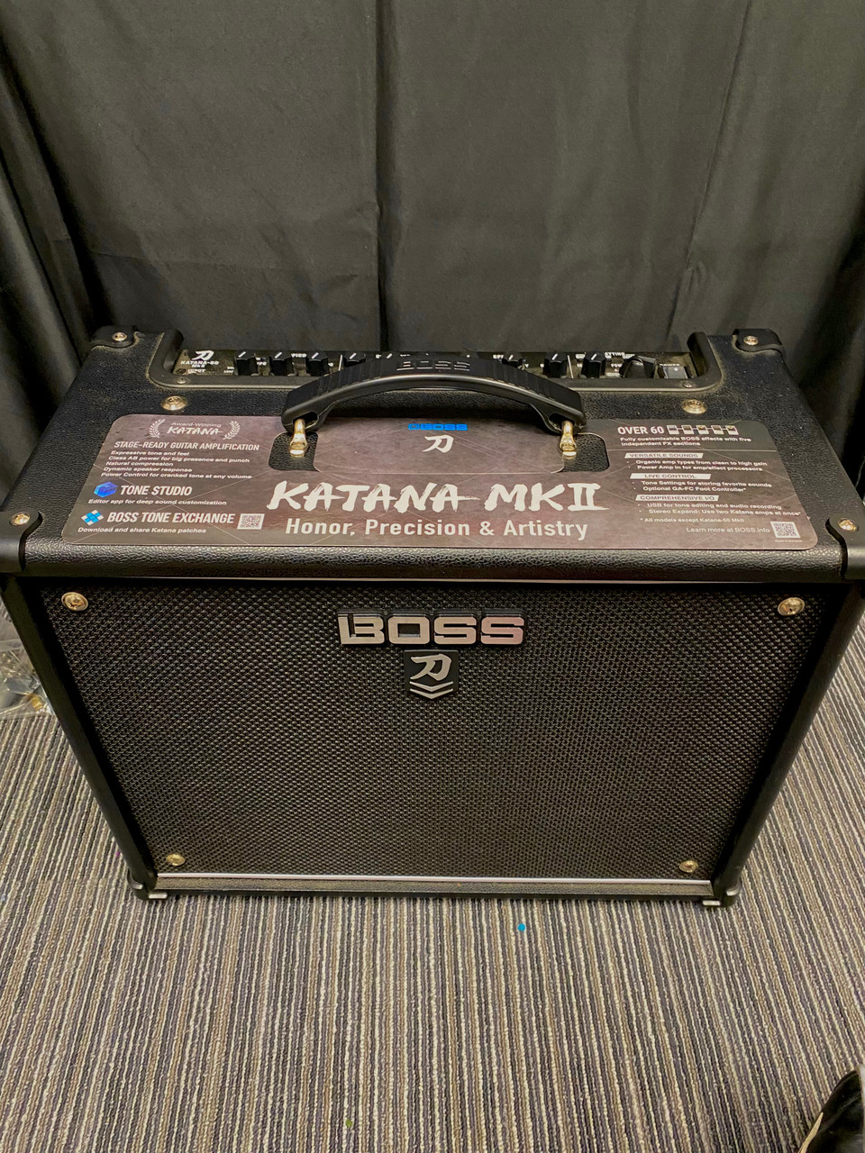 Used Boss KATANA 50 MKII COMBO AMP 1 x 12 Solid State Amplifier 1 x 12