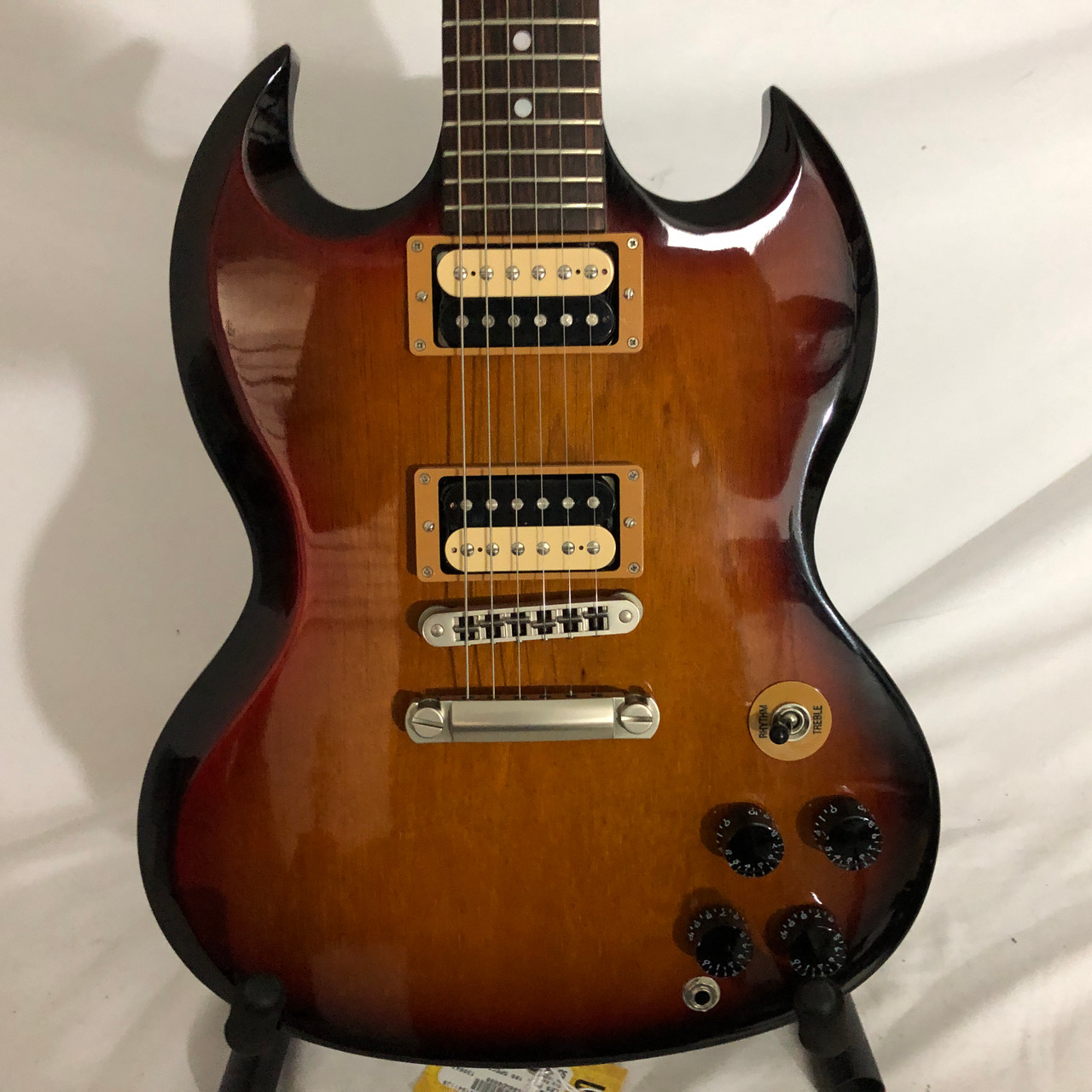 gibson les paul special tobacco sunburst Used Gibson G-FORCE LES PAUL 100 SPECIAL Double Cut Electric Guitar  Sunburst 6-String 41128-S000114802