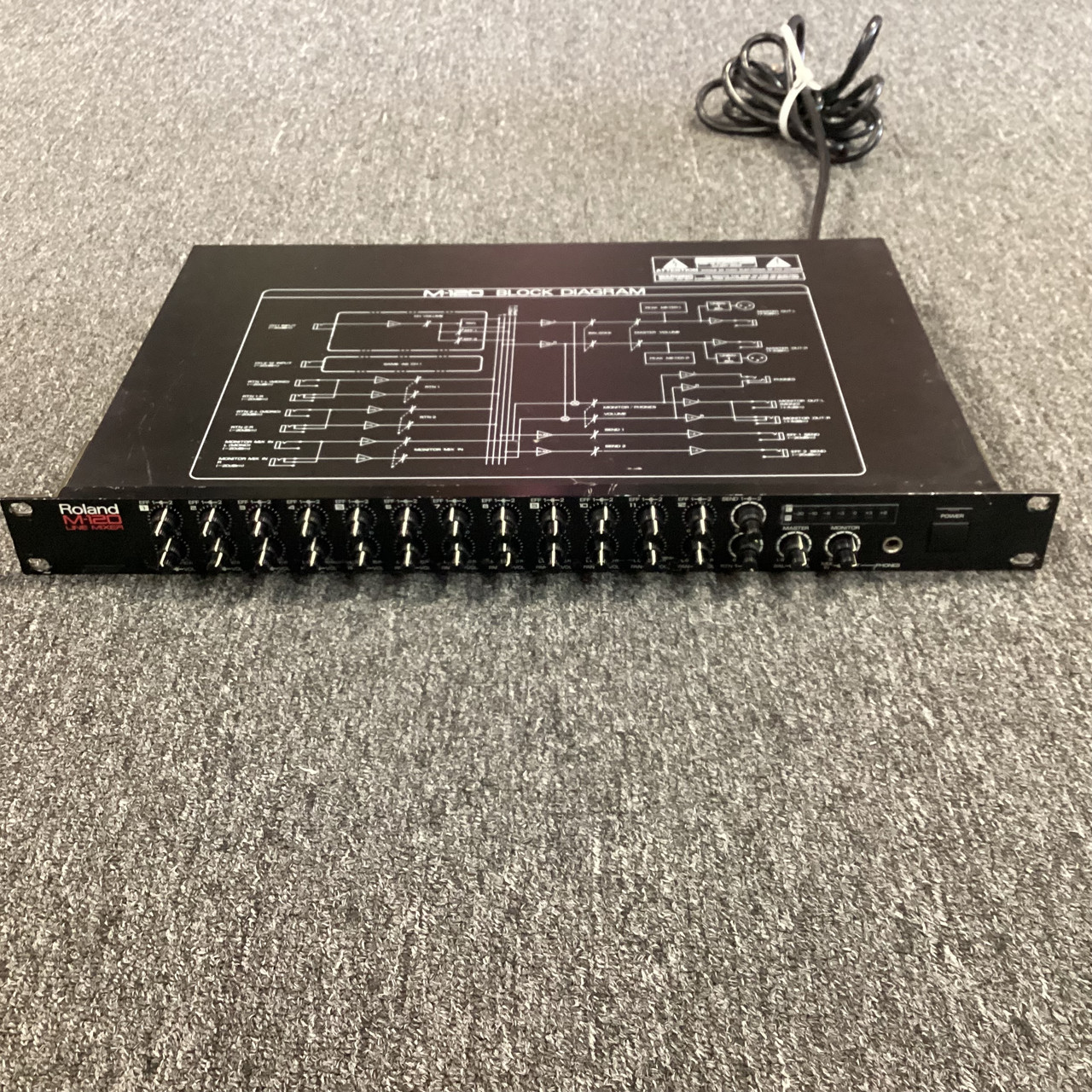 Used Roland M-120 LINE MIXER Rackmount Mixer