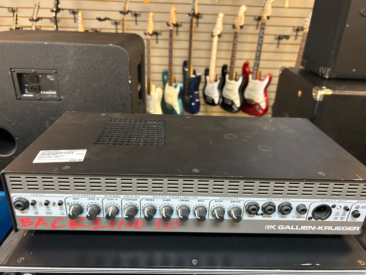 Y*u様 Gallien-Krueger BACKLINE350 ベースアンプヘ Used Gallien Krueger BACKLINE 350 Bass Amplifier No Size