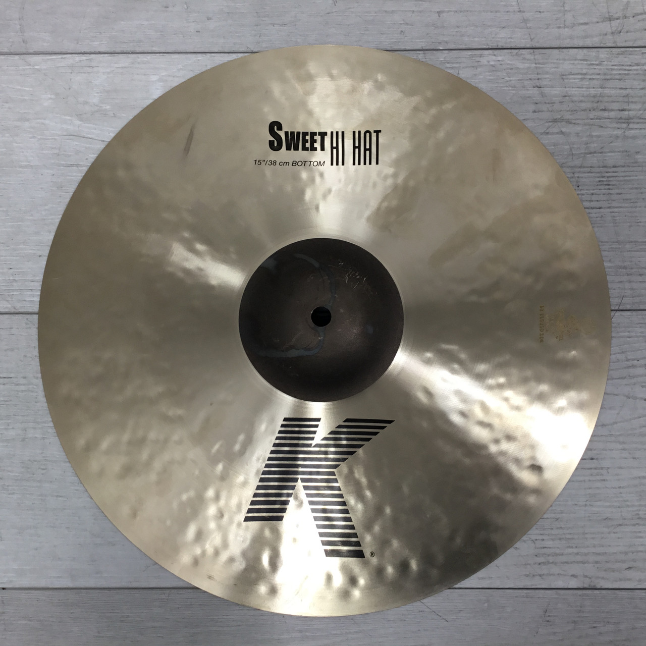 Used Zildjian K 15 SWEET HI HAT BOTTOM ONLY Hi Hat Cymbals 15
