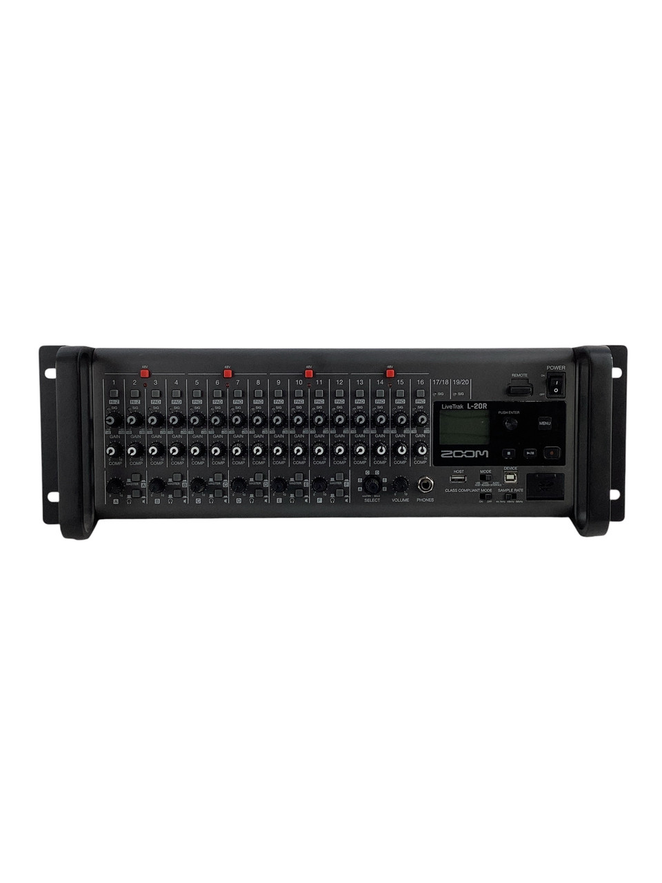 Used Zoom LIVETRAK L-20R MIXER W/ AC Rackmount Mixer