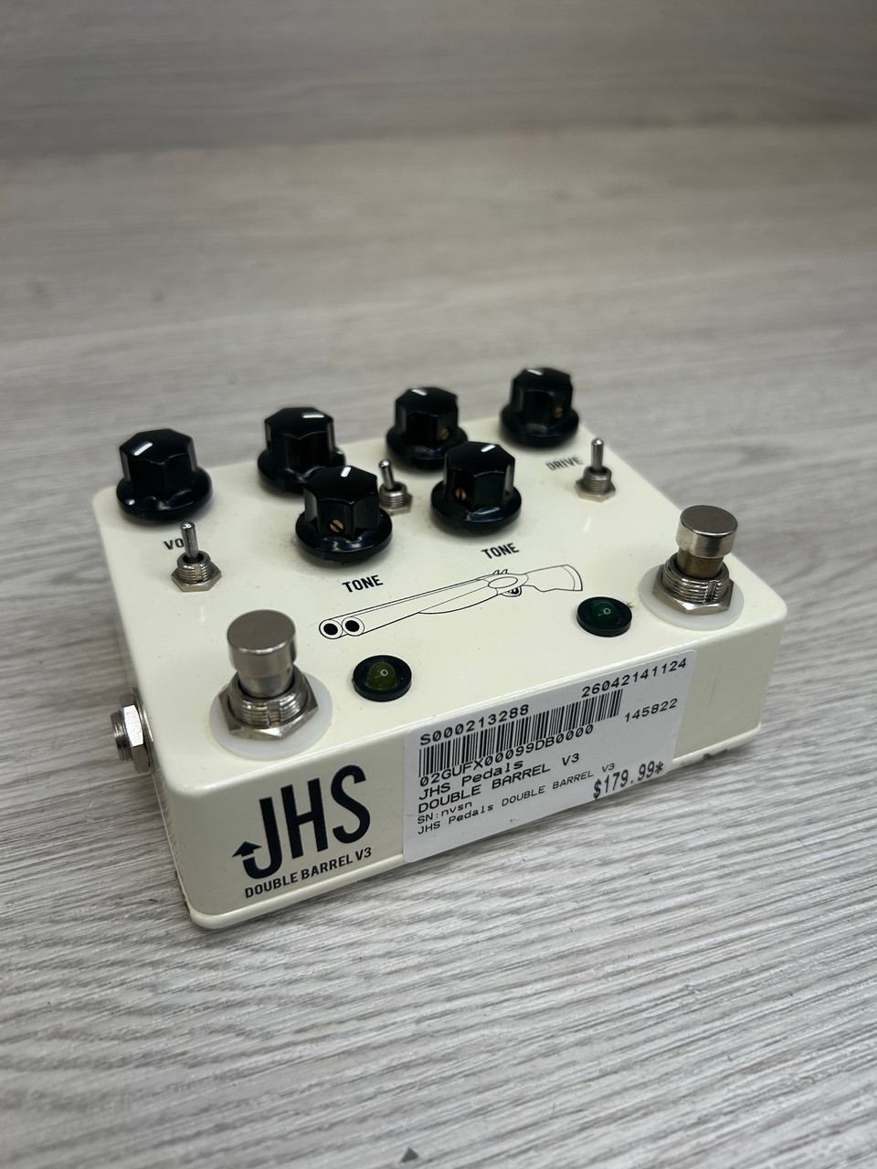 Used JHS Pedals DOUBLE BARREL V3 Overdrive Pedal