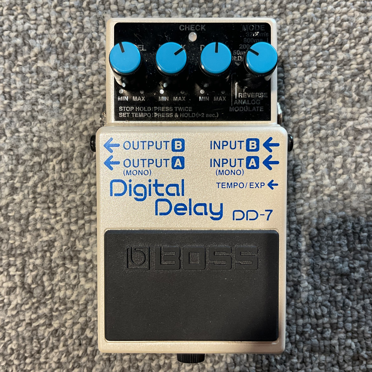 Used BOSS DD-7 DIGITAL DELAY Guitar Pedal