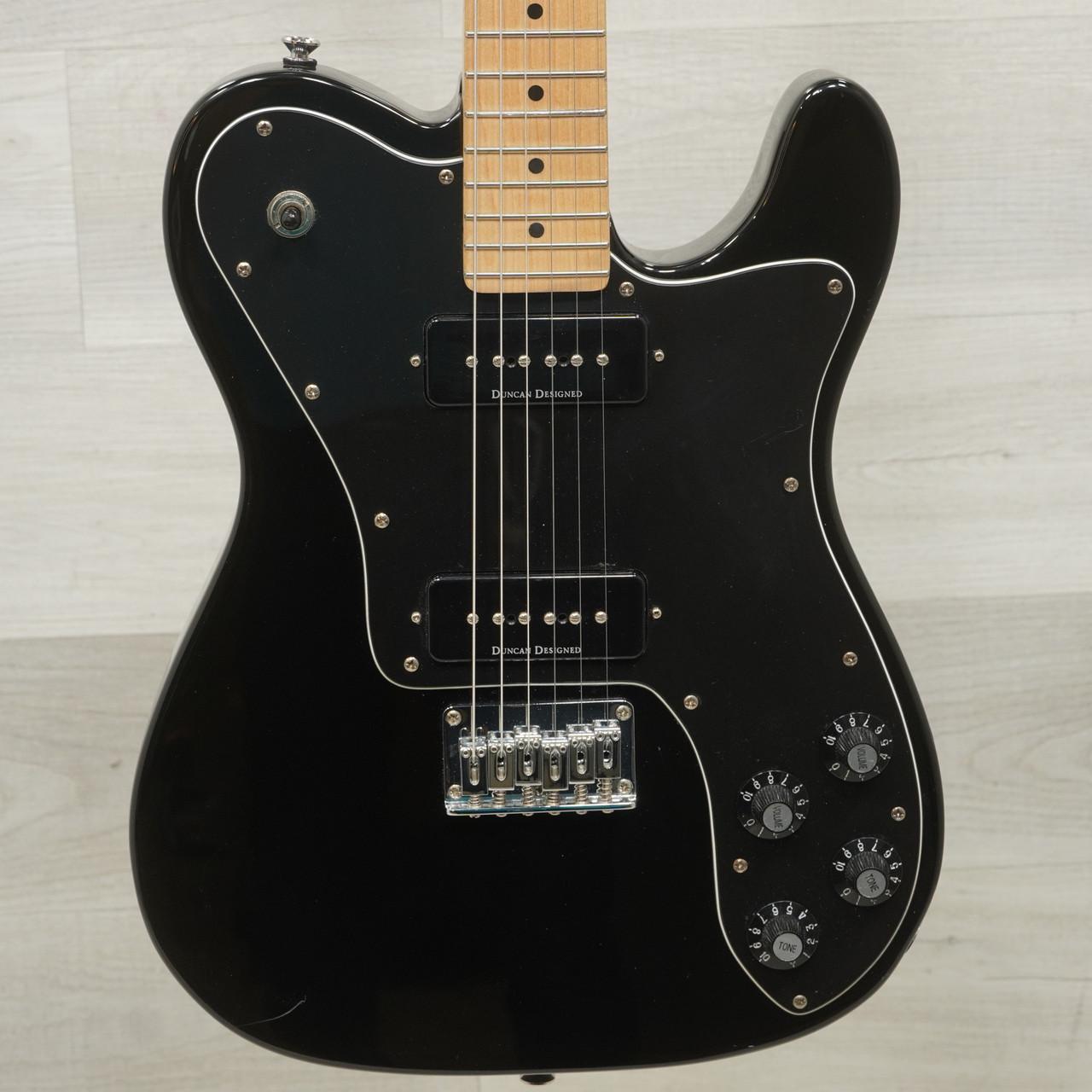 Used Squier Vintage Modified Tele Custom II Electric Guitar Black