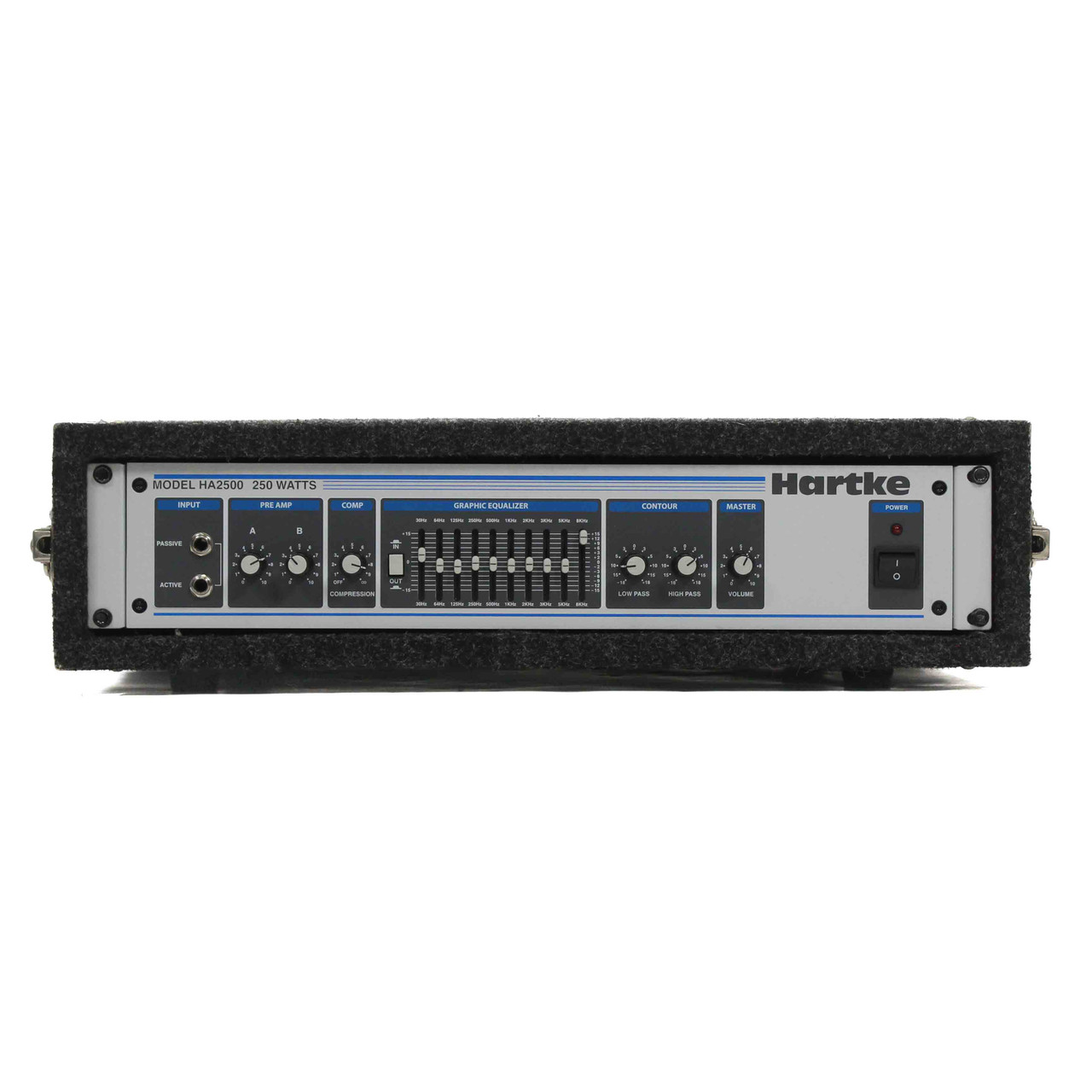 Used Hartke HA2500 Solid State Rackmount Amplifier Head
