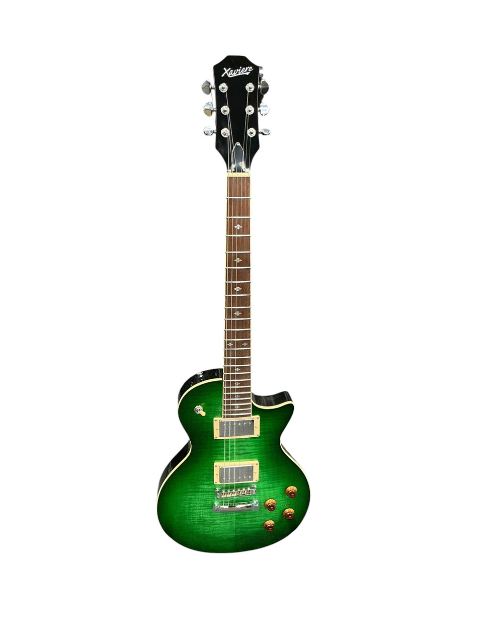 Used Xaviere PRO500 LP Type Electric Guitar Green 6-String