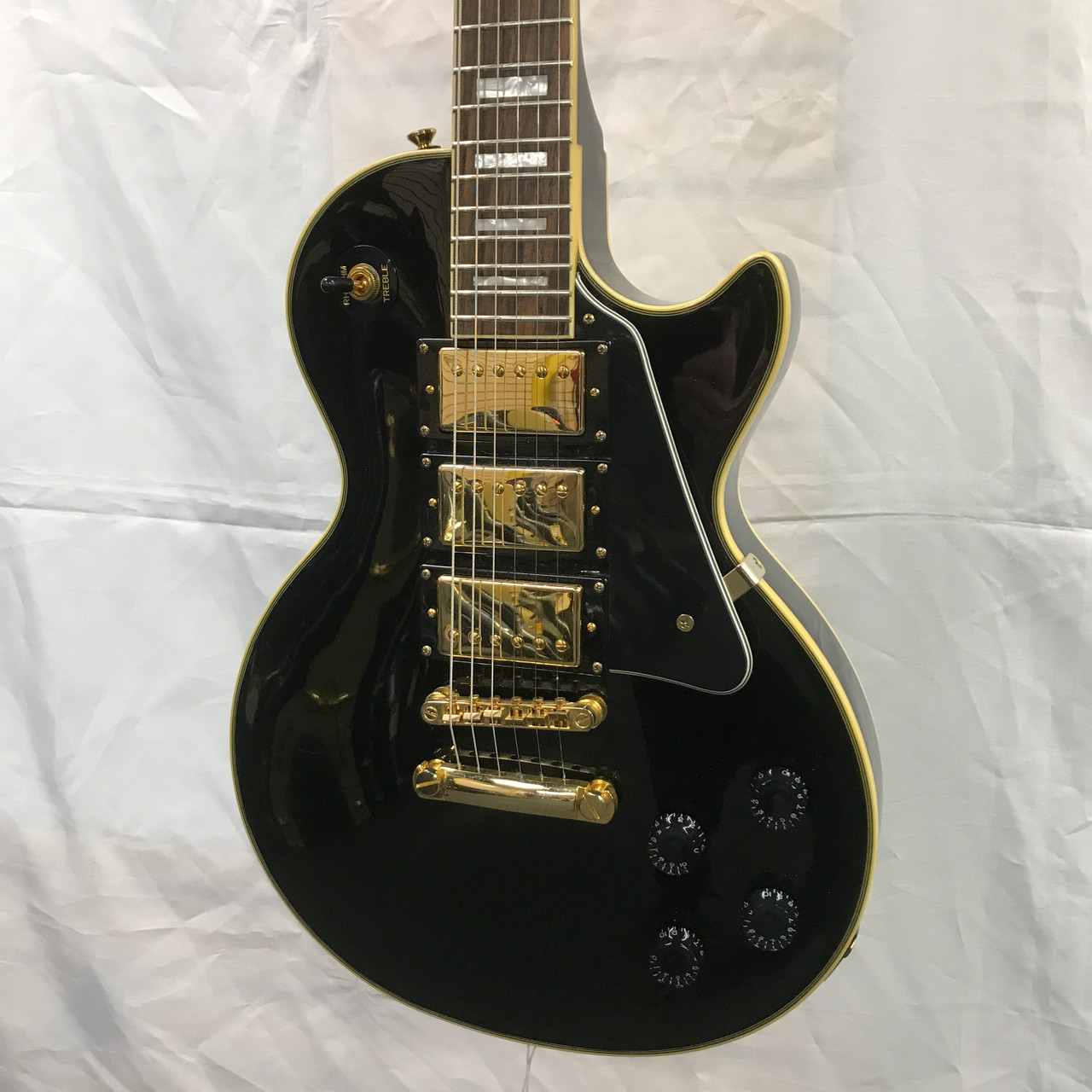 Used Epiphone LES PAUL CUSTOM BLACK BEAUTY LP Type Electric Guitar