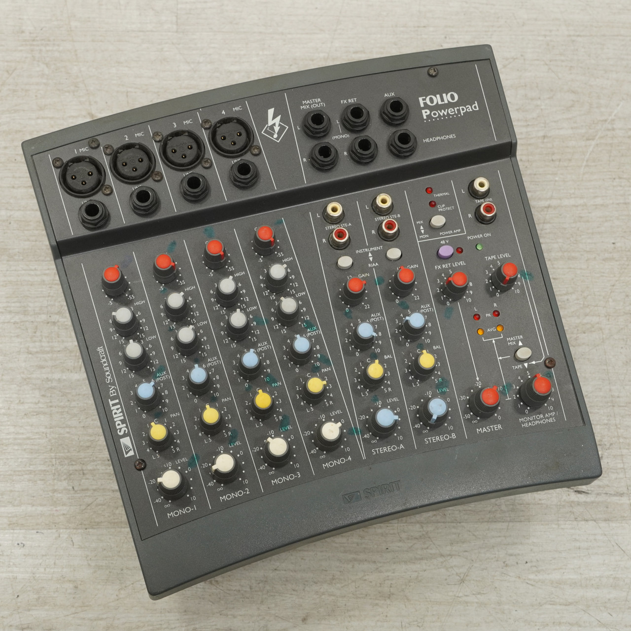 Used Spirit Folio Powerpad Mixing Console