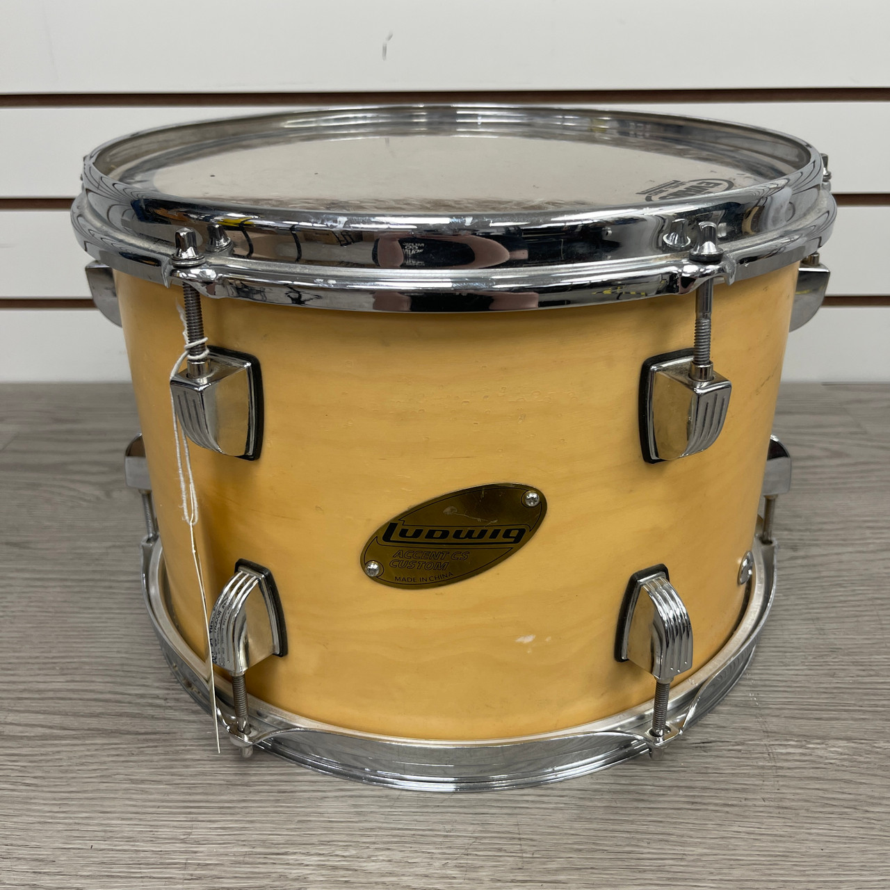 Used Ludwig 12X8 ACCENT CS CUSTOM TOM Rack Tom Natural 12