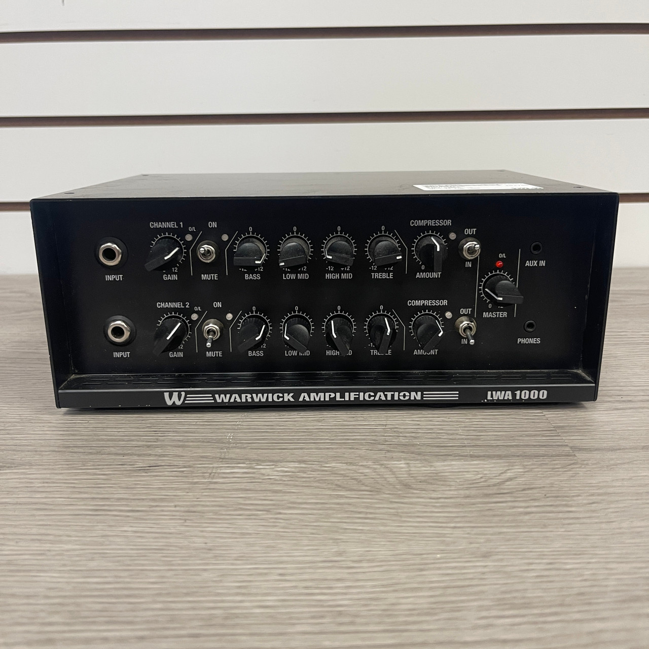 Warwick LWA 1000 Black ベースアンプヘッド 動作品 Used Warwick LWA 1000 Bass Amplifier Head