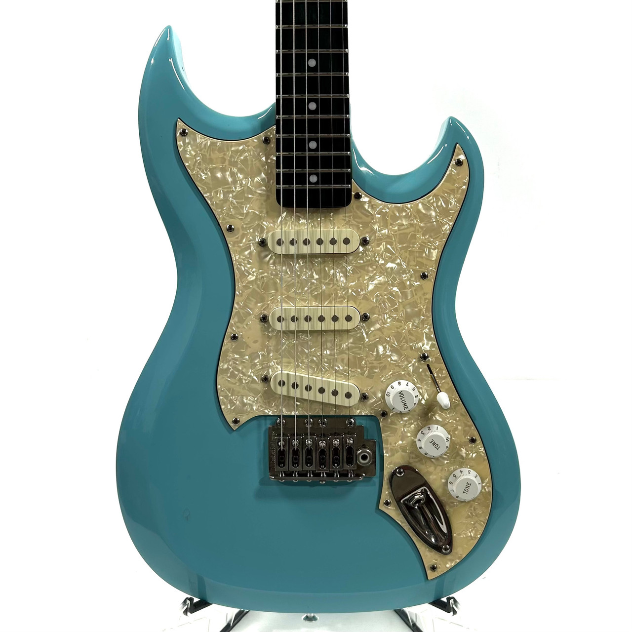 Used Hagstrom F300 Double Cut Electric Guitar Blue 6-String