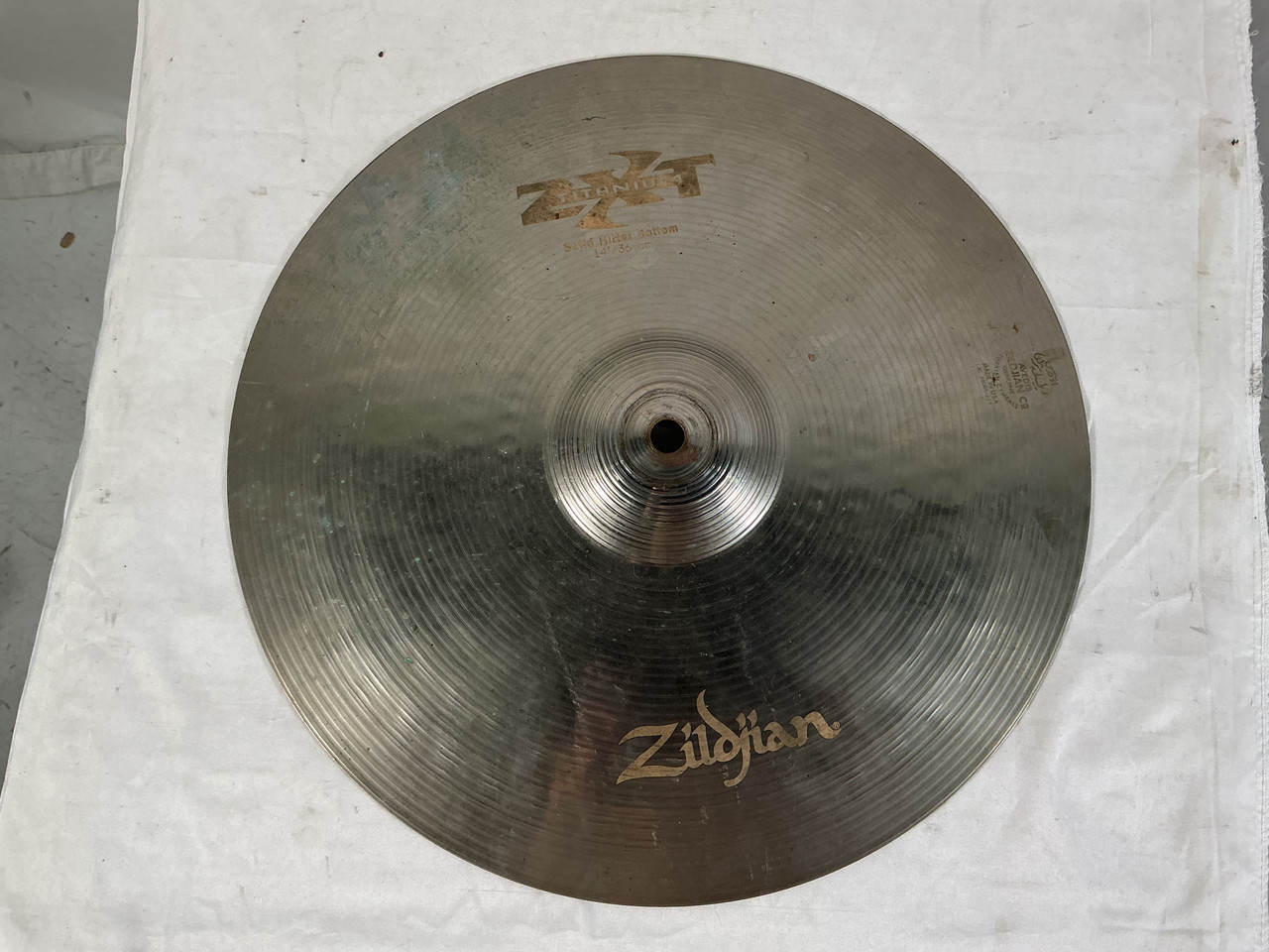 Used Zildjian 14 IN ZXT BOTTOM HI HAT Hi Hat Cymbals 14
