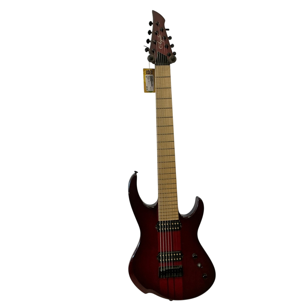 Used Agile INTREPID PRO 8 Modern Metal Electric Guitar Red 8-String