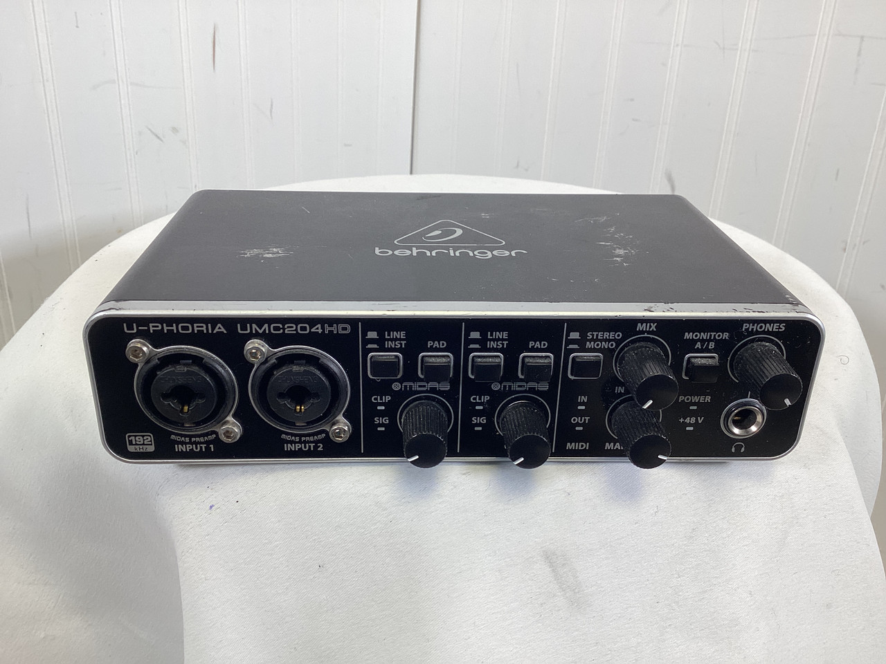 Used Behringer U-PHORIA UMC204HD Computer Interface 2 A/D