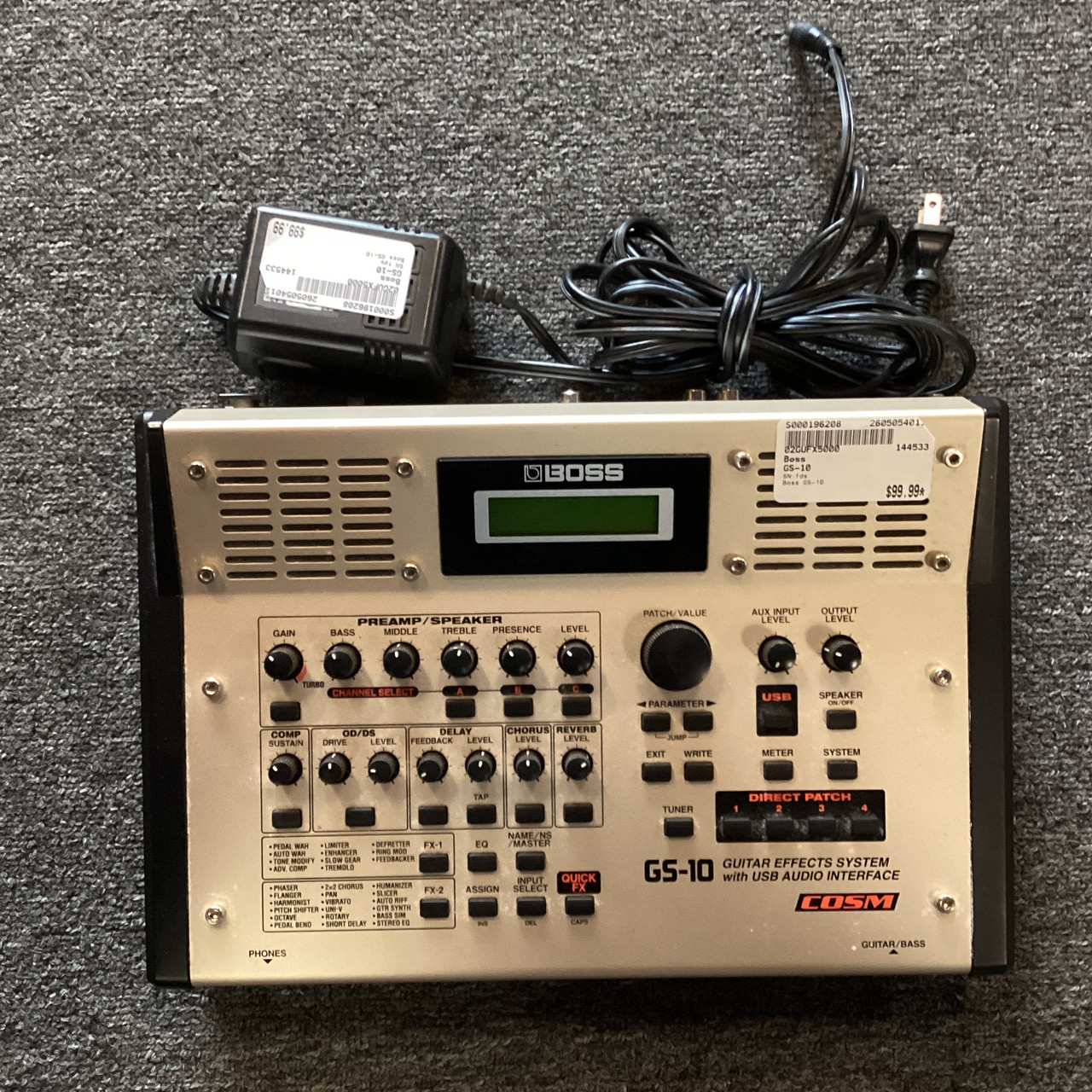 Used Boss GS-10 Multi-FX Pedal