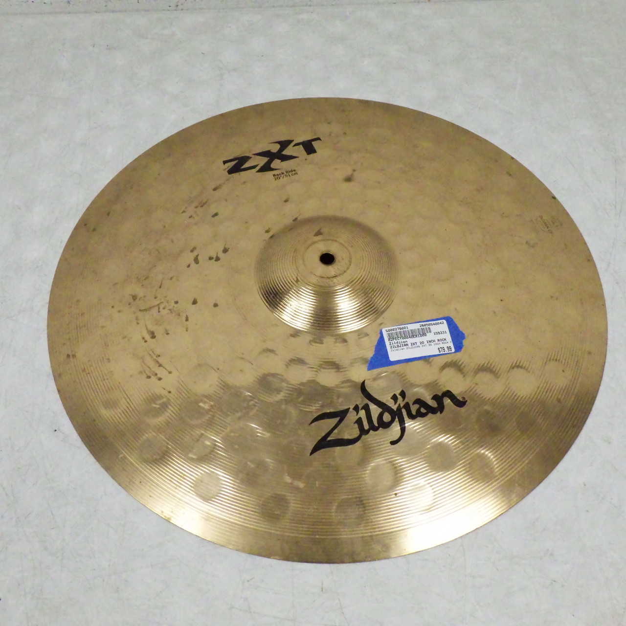 邦楽 StandBy Used Zildjian ZILDJIAN ZXT 2O INCH ROCK RIDE Ride Cymbal 20
