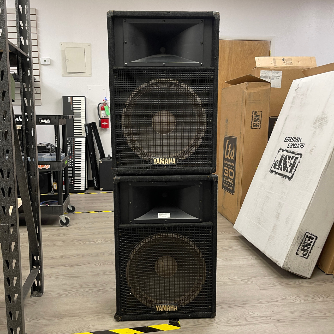 Used Yamaha S115IV PAIR Passive Full Range Speaker Cabinet