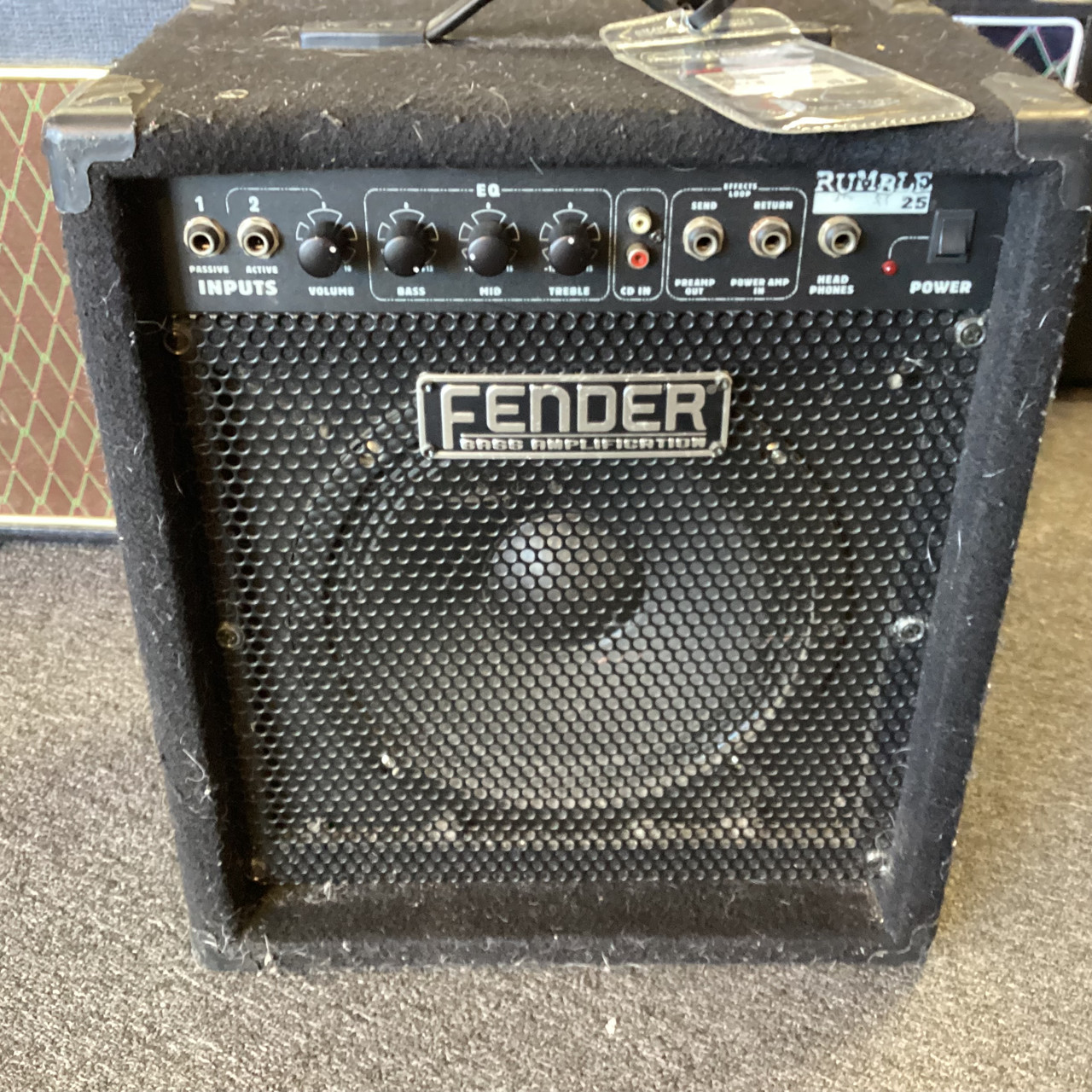 Used Fender RUMBLE 25 1 x 10 Bass Combo Amplifier 1 x 10