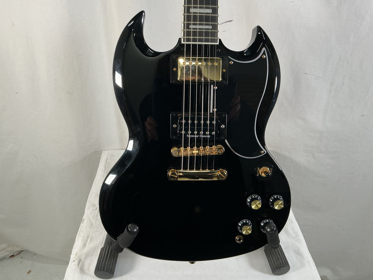 Used Epiphone SG CUSTOM + DUNCAN JB SG Type Electric Guitar Black