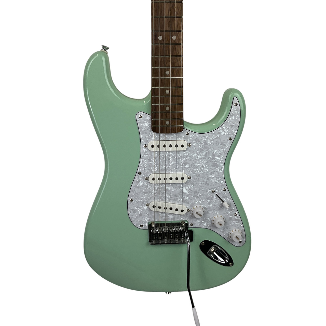 Used Squier AFFINITY STRATOCASTER S Type Electric Guitar Green 6