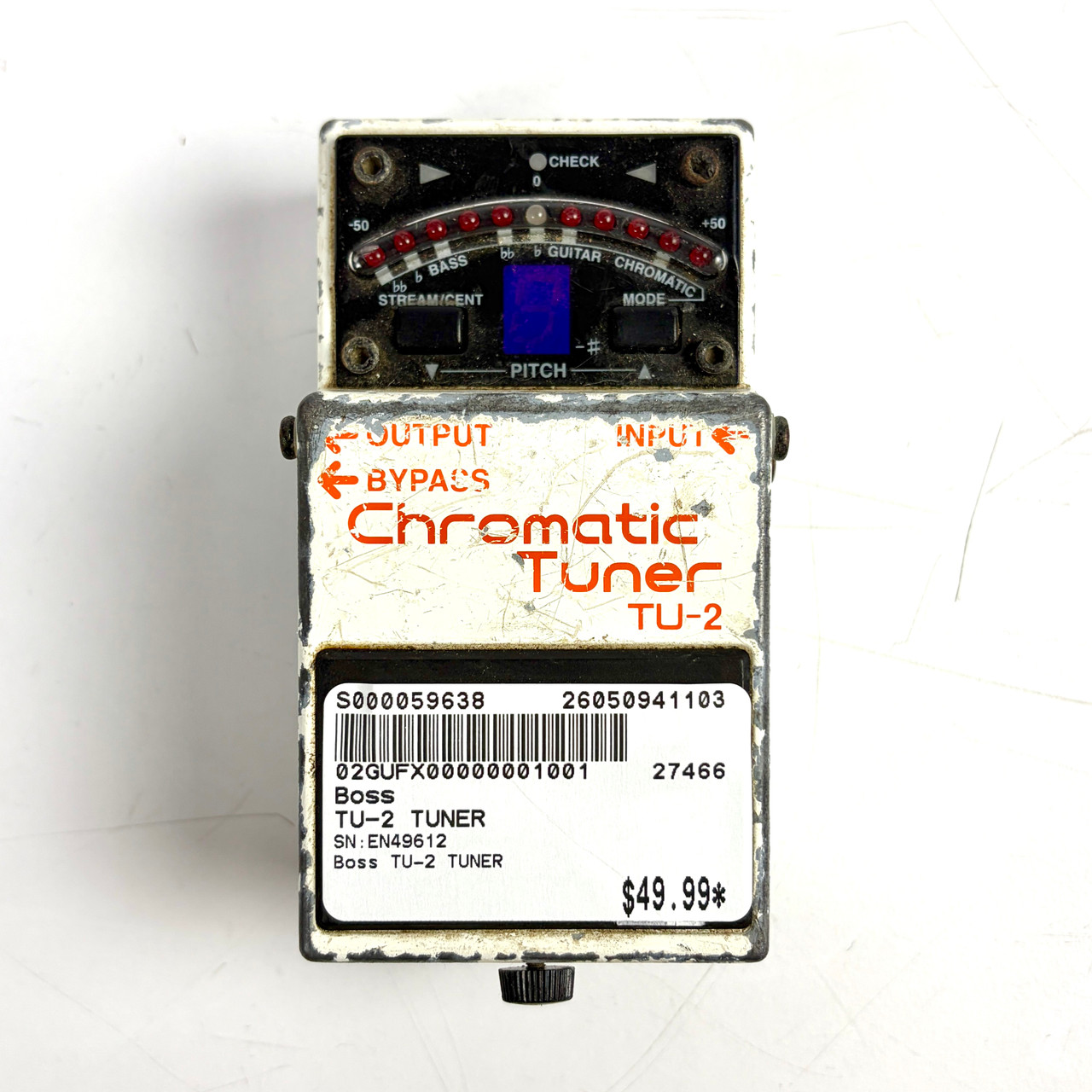 Used Boss TU-2 Chromatic Tuner Pedal