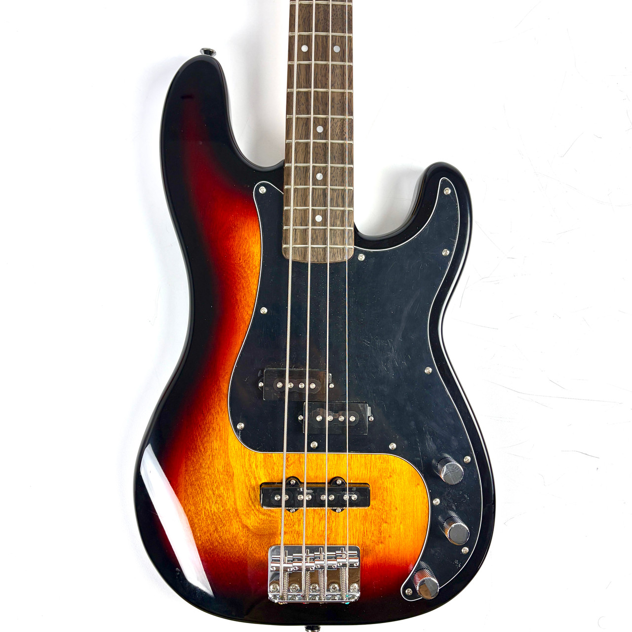 Used Squier Precision Bass Guitar Sunburst 4-String
