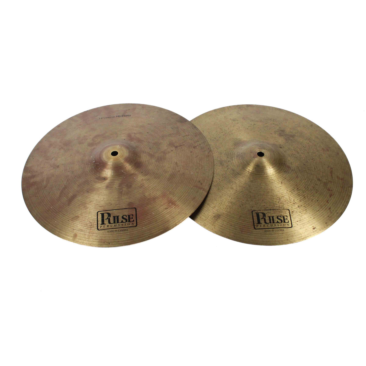 Used Pulse HIHATS 14 Hi Hat Cymbals 14