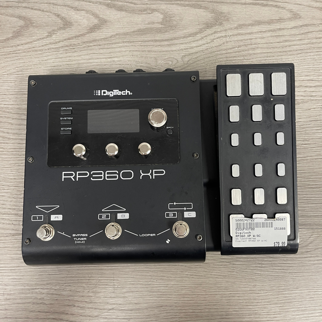 Used Digitech RP360 XP W/AC Floorboard Amp Modeling + FX