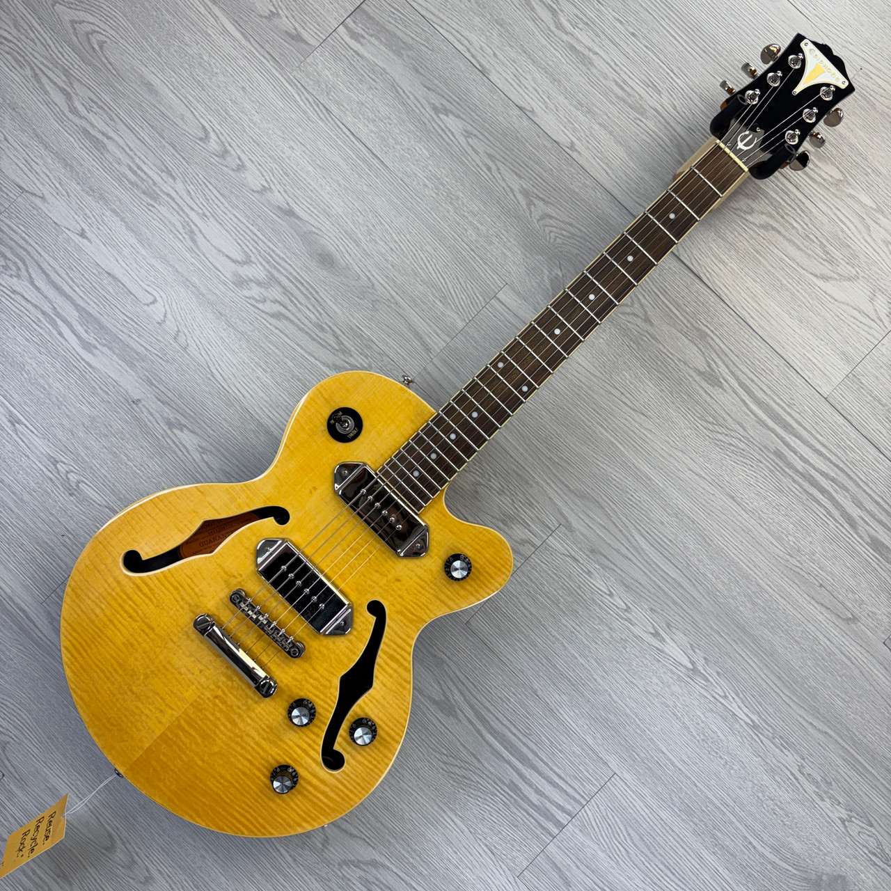 Used Epiphone WILDKAT STUDIO AN Semi-Hollow Electric Guitar Yellow