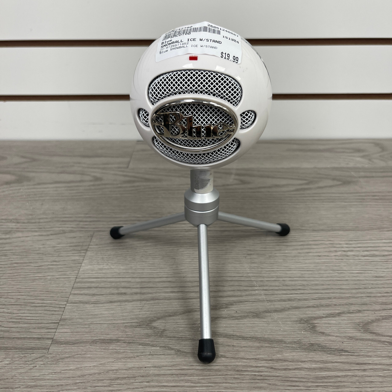 Used Blue SNOWBALL ICE W/STAND USB Microphone