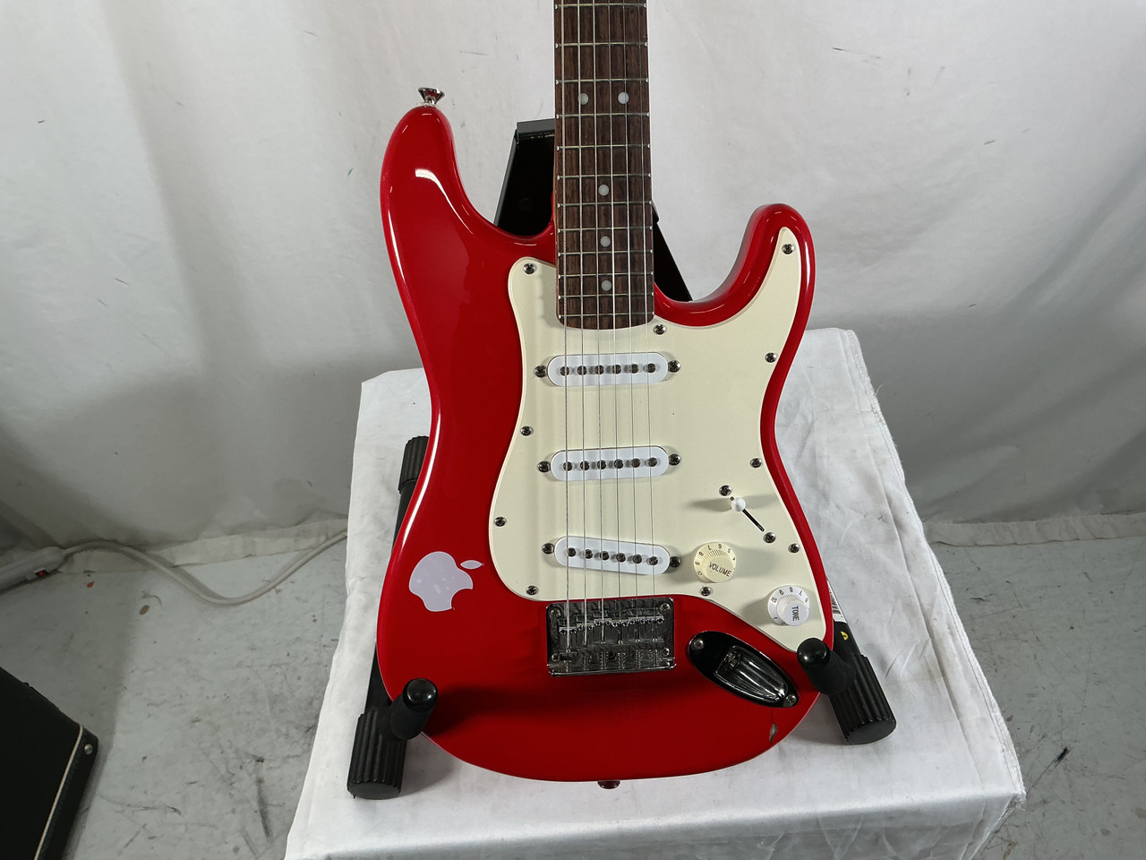Used Squier MINI STRATOCASTER S Type Electric Guitar Red 6-String