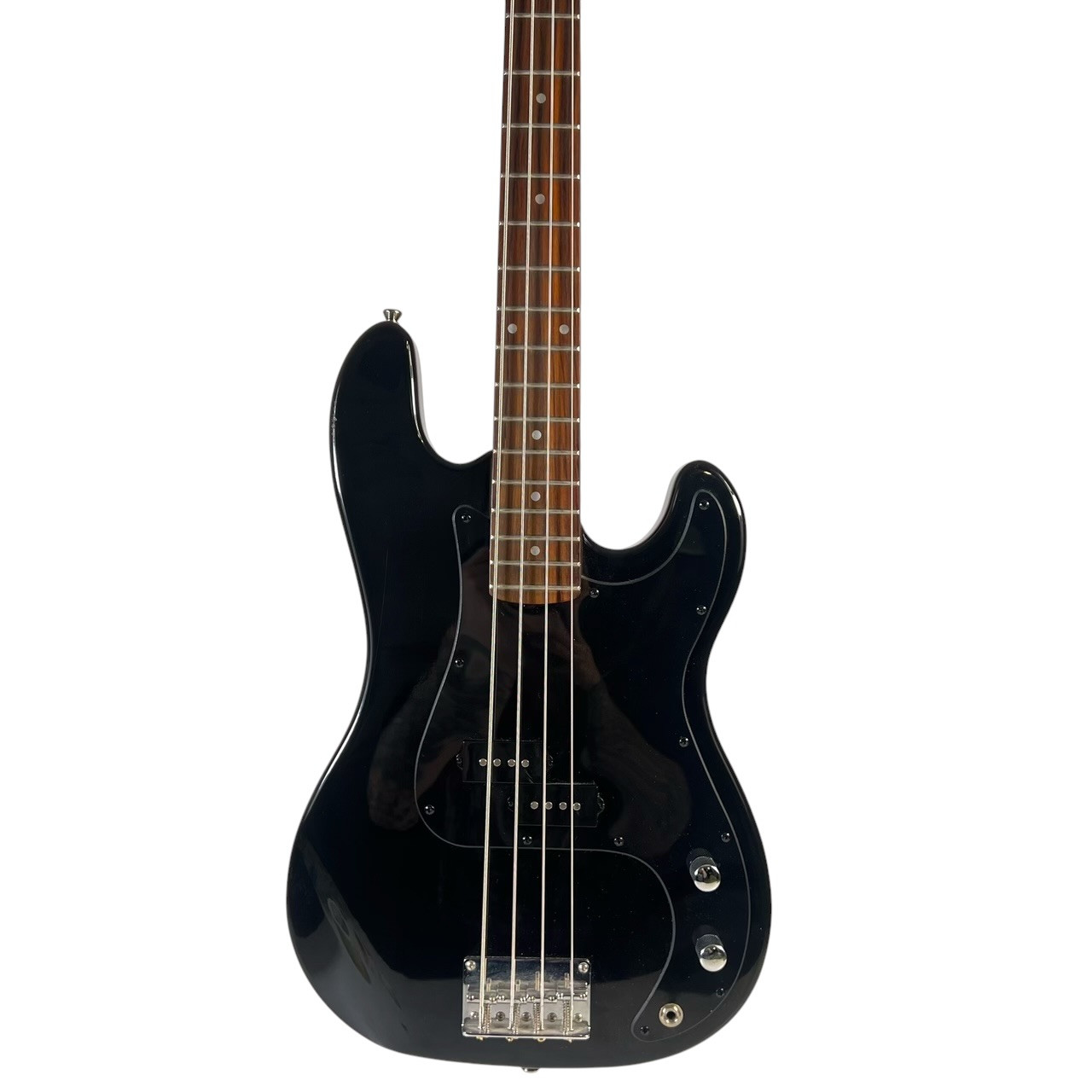 Used Silvertone P-BASS P Type Bass Guitar Black 4-String