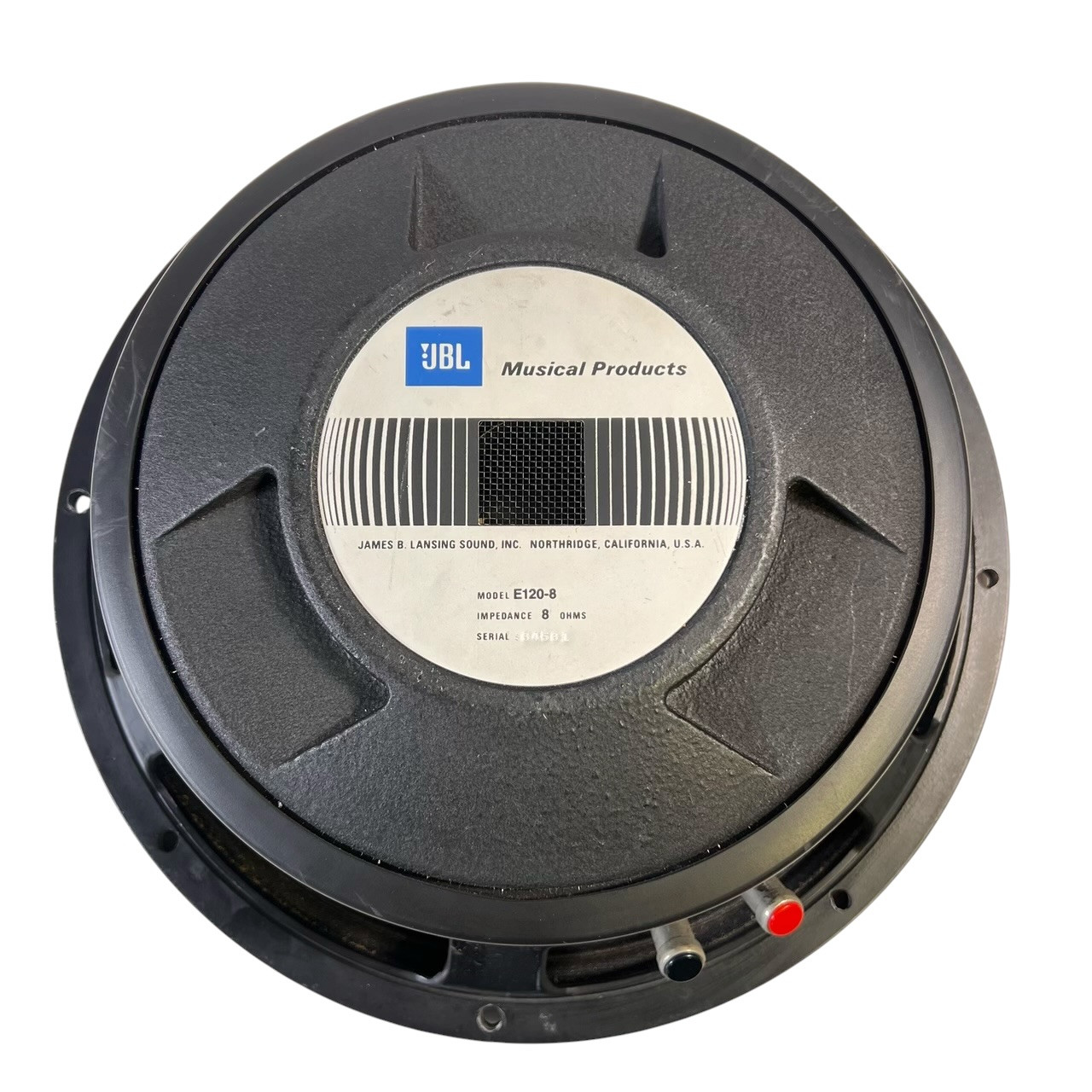 JBL E120 楽器用スピーカー 30センチ(12') 8Ω Used JBL VINTAGE 12IN E120-8 8 OHM Raw Speaker 12