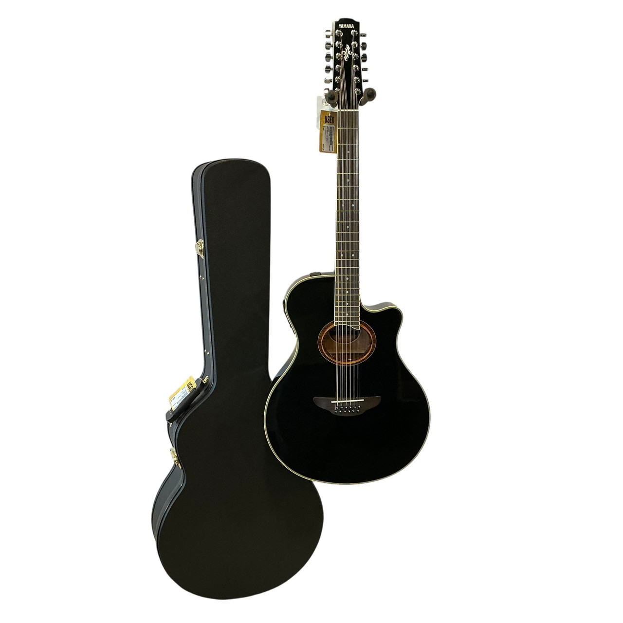 Used Yamaha APX700II-12 WHSC Laminate Top Acoustic Guitar Black