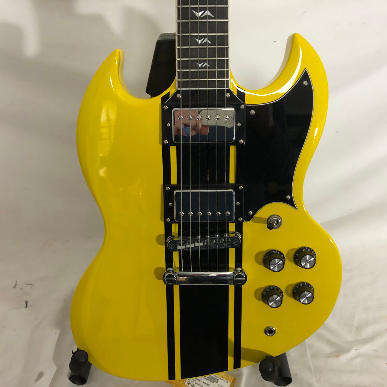 Used WESTCREEK RACER SG Type Electric Guitar Yellow 6-String