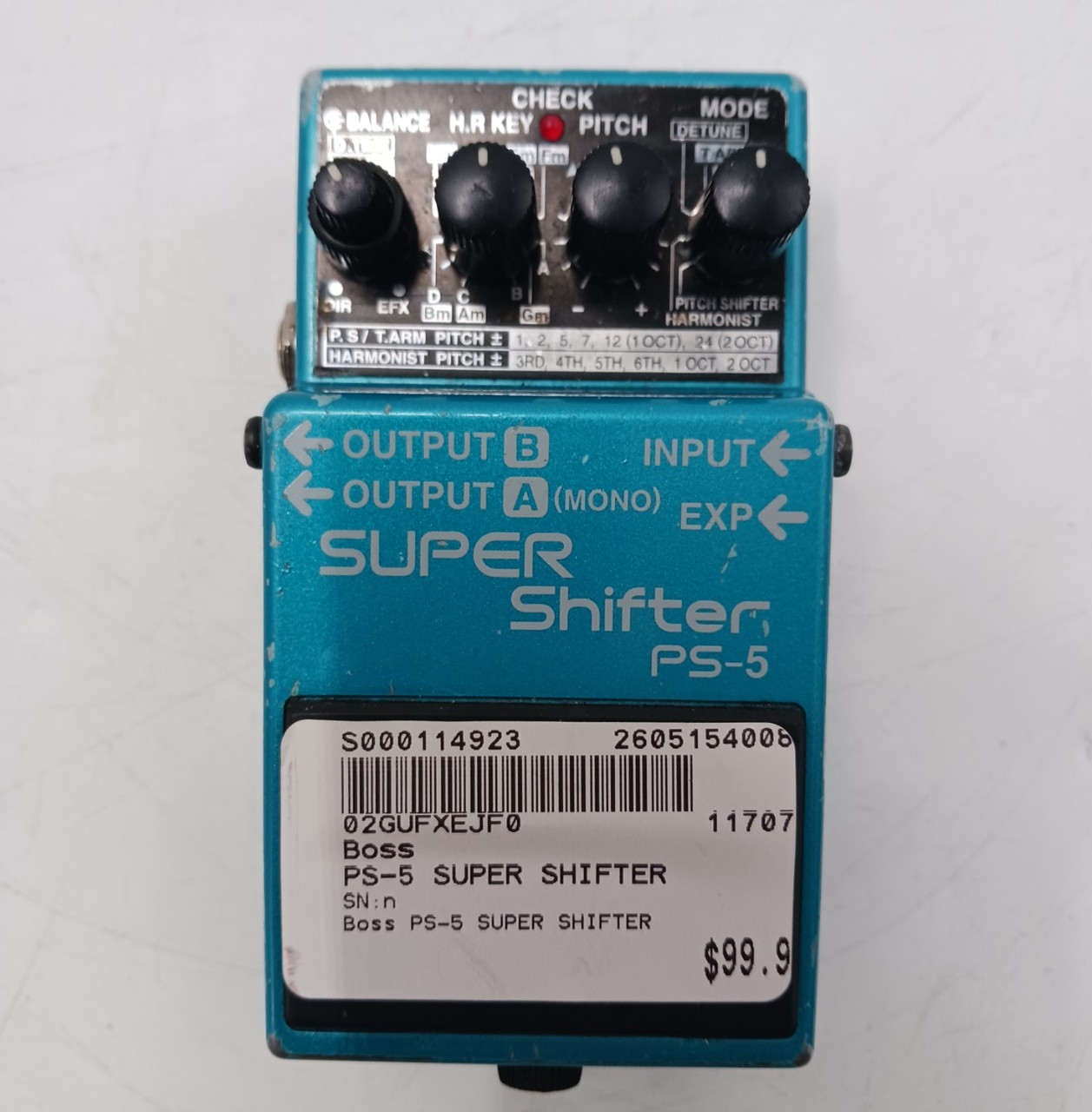 Used Boss PS-5 SUPER SHIFTER Vintage Guitar Effects Pedal