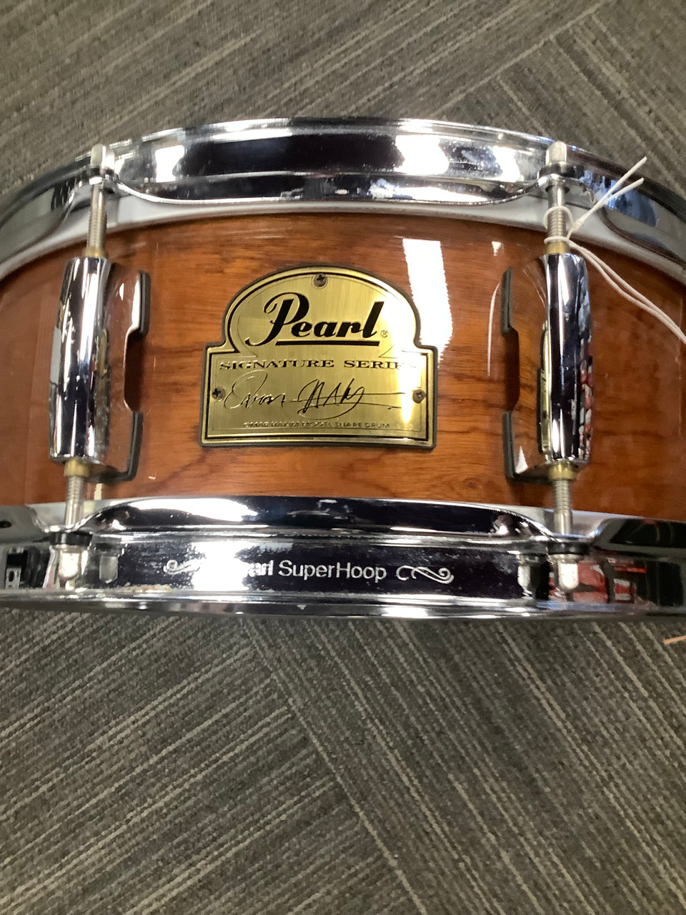 Used Pearl OMAR HAKIM 13 AFRICAN MAHOGONY Wood Snare Drum 13