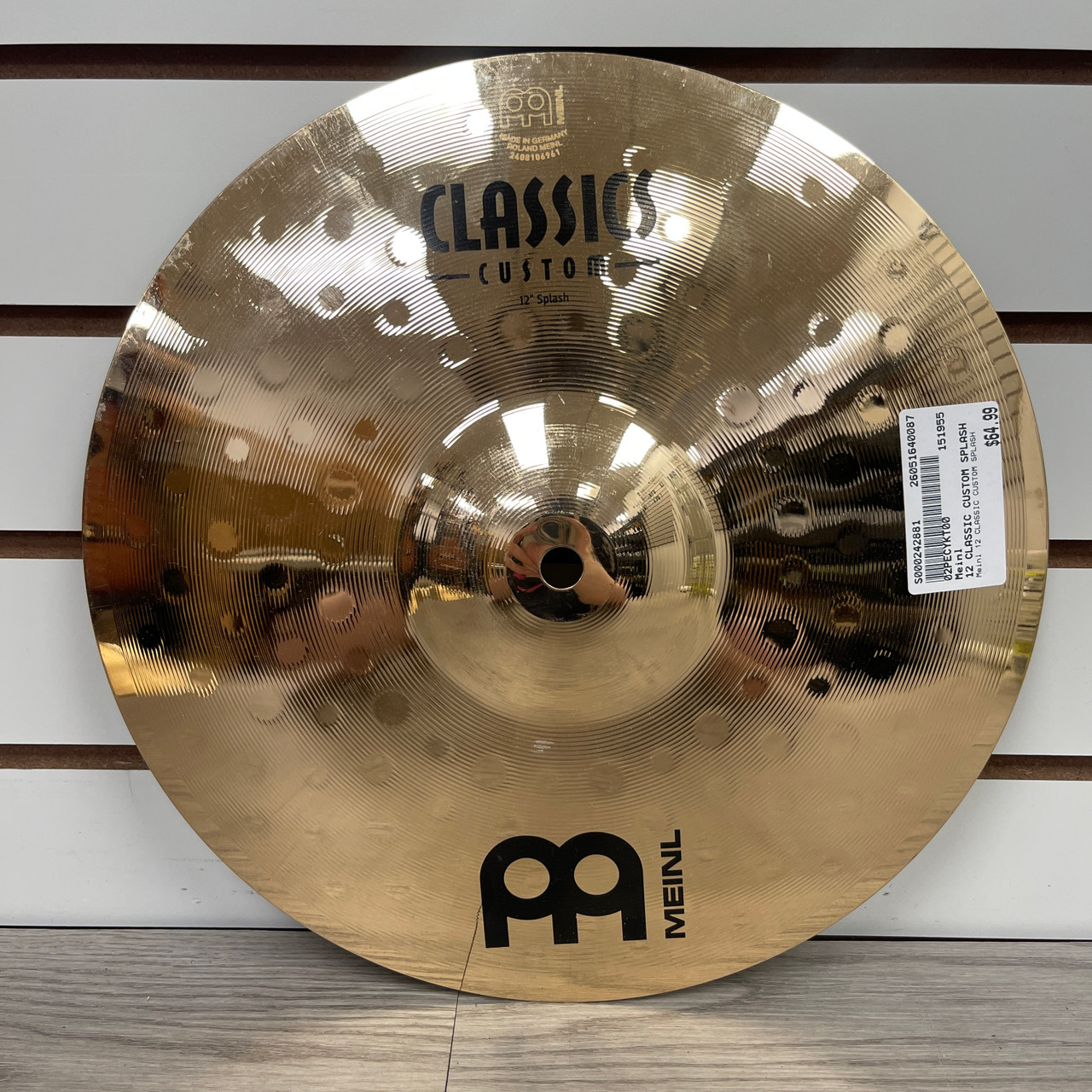 マイネルバイザンスエクストラドライシンライド22 Meinl Cymbals 22
