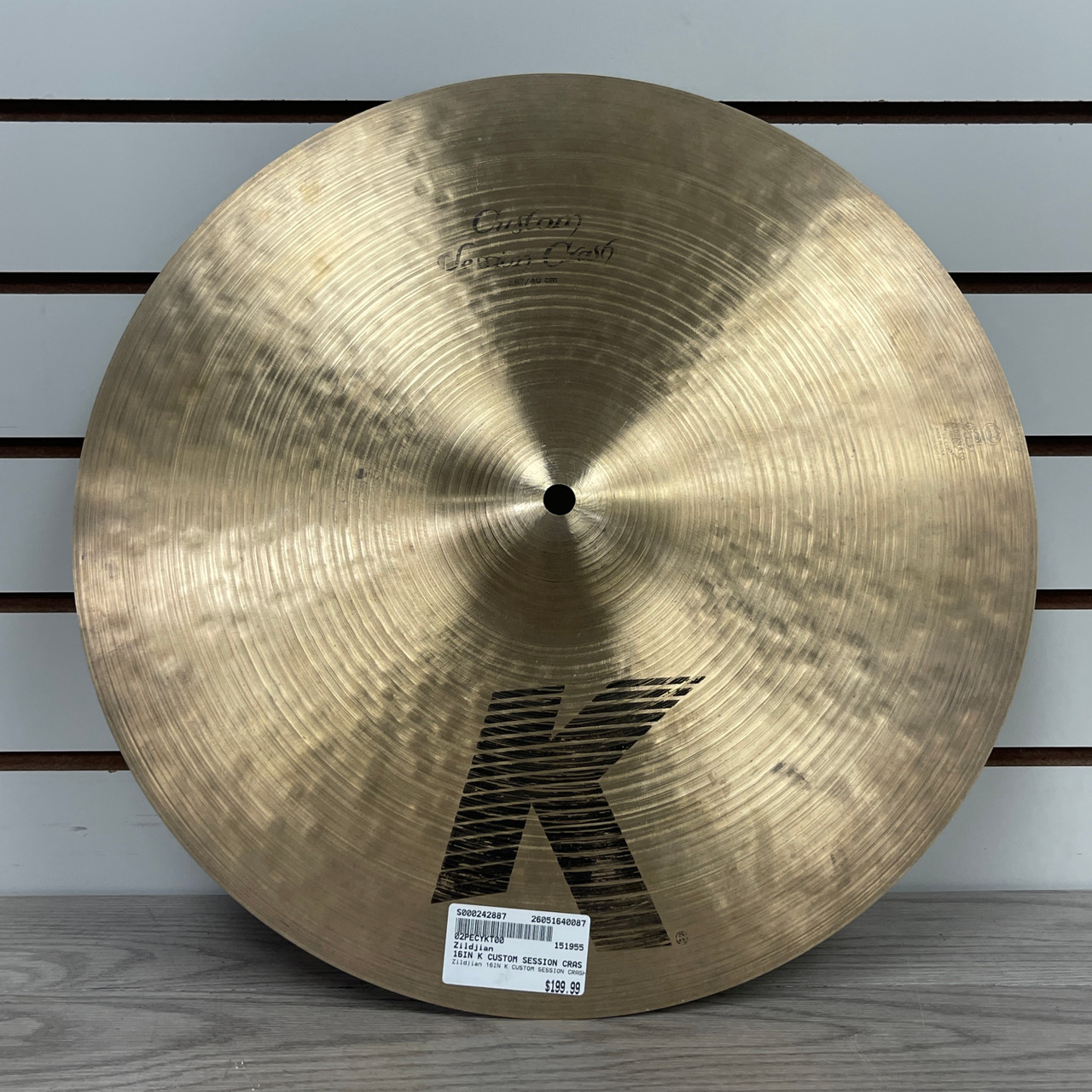 キョン Used Zildjian 16IN K CUSTOM SESSION CRASH Crash Cymbal 16