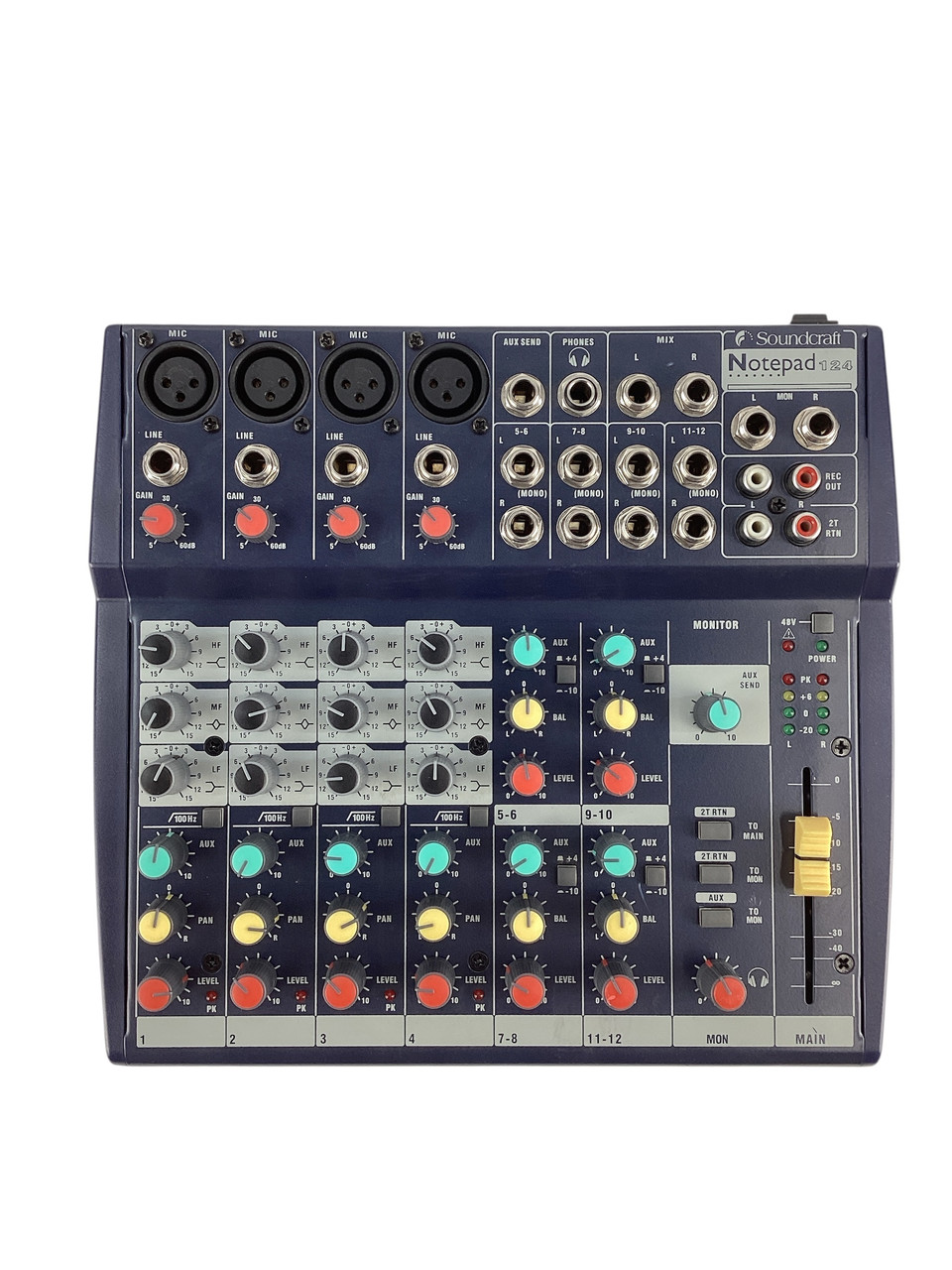 Used Soundcraft NOTEPAD 124 W/AC Compact Mixer