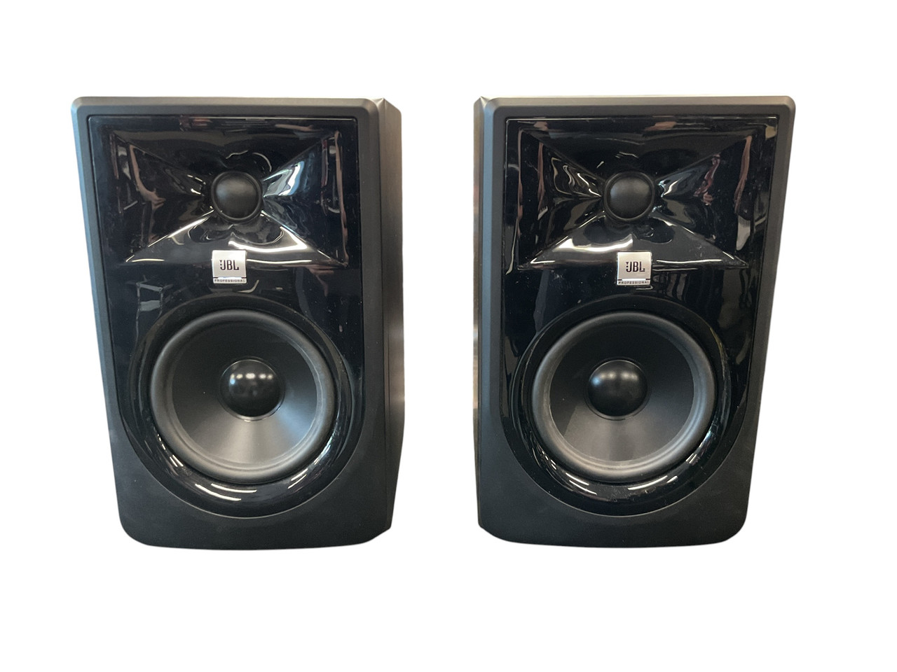 Used JBL 3 SERIES MKII PAIR Powered Studio Monitor