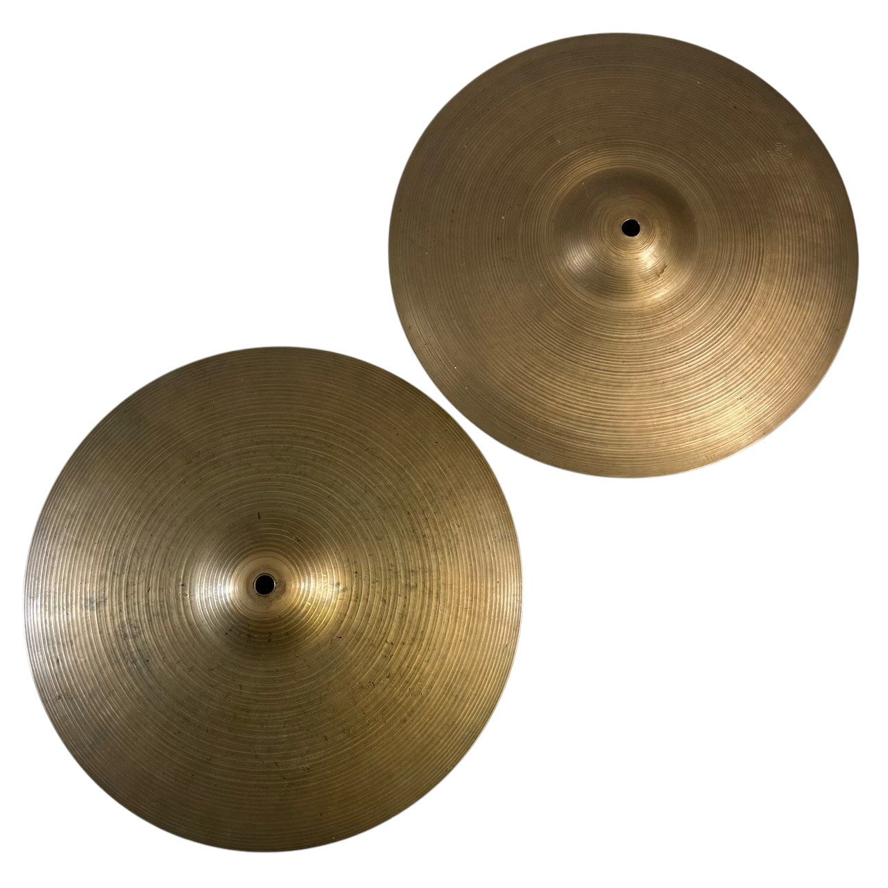 Used Zildjian 14IN VINTAGE MISMATCHED ZILDJIAN HH SET Hi Hat