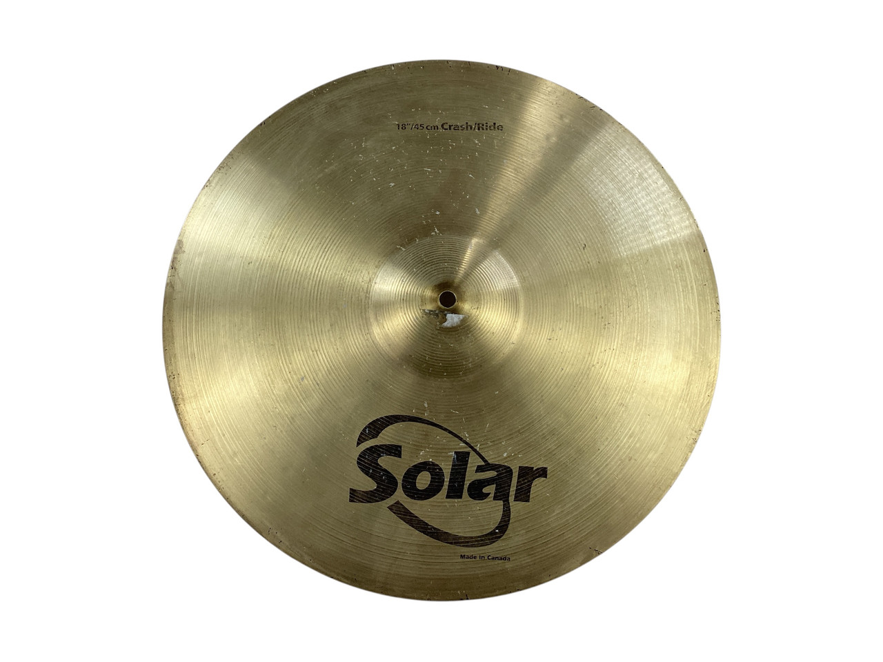 kuri Used Solar 18IN CRASH RIDE Crash Cymbal 18