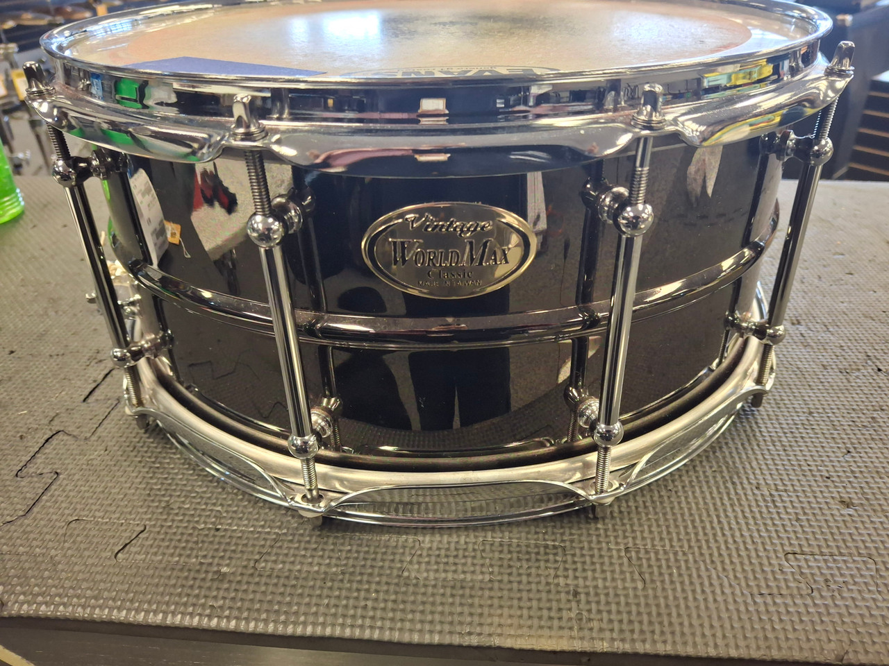 Used World Max VINTAGE CLASSIC SNARE DRUM Metal Snare Drum 14