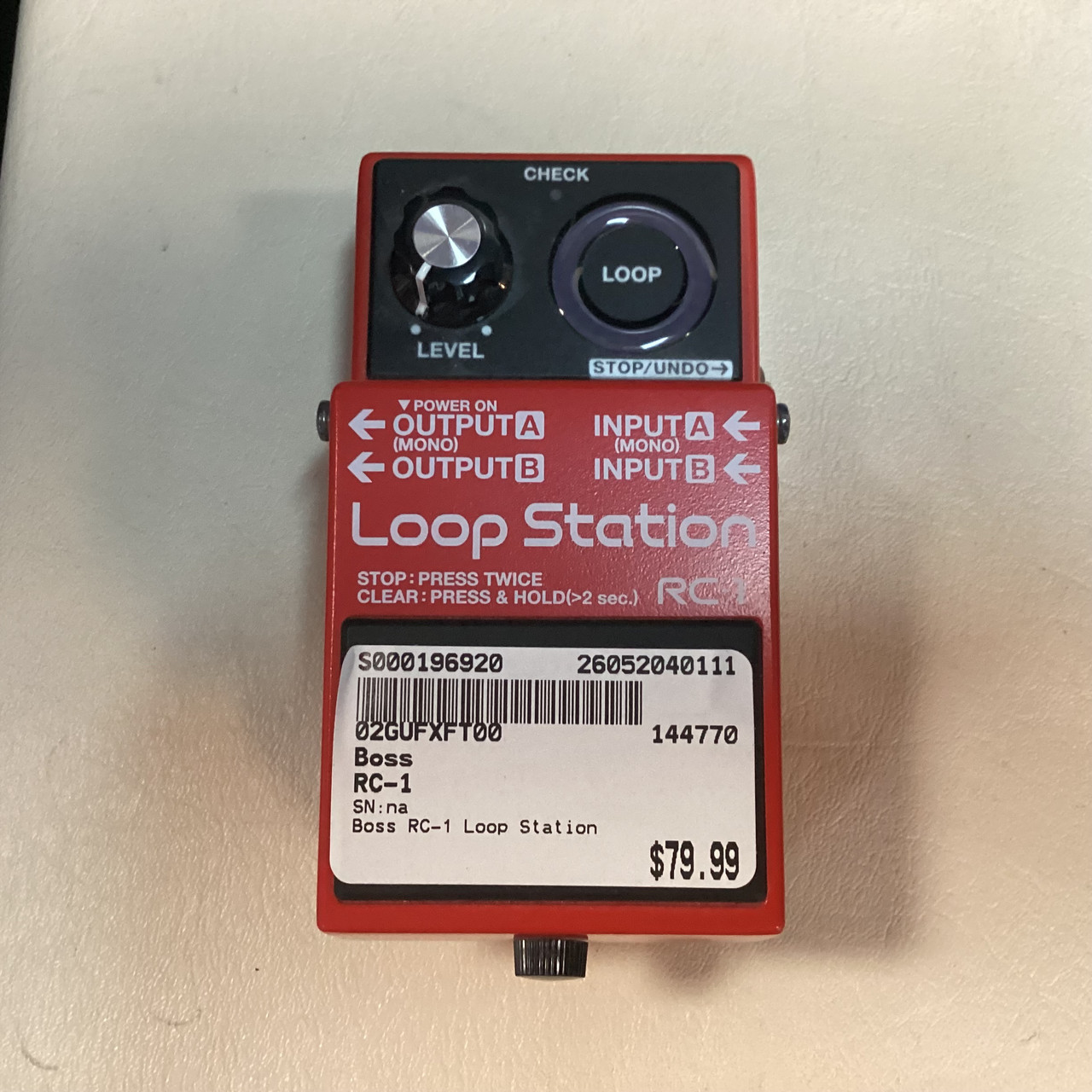Used Boss RC-1 Looper Pedal